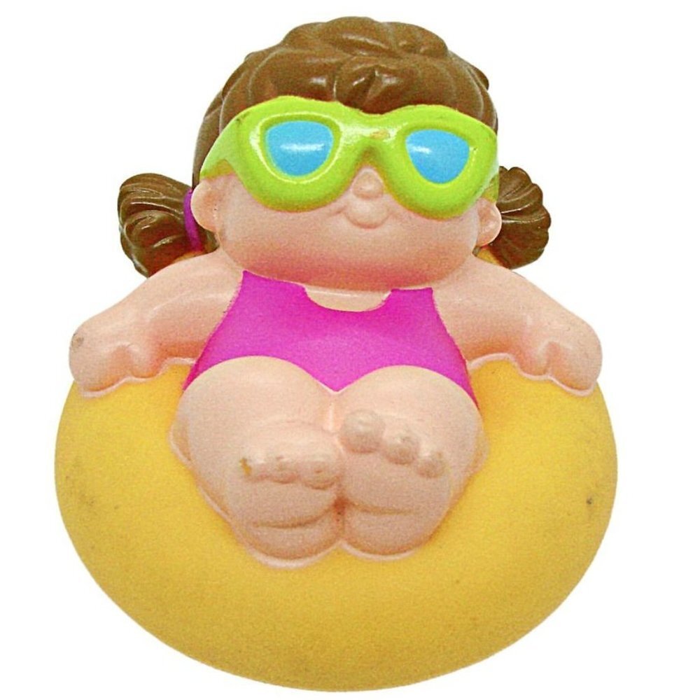 Vintage Little Tikes Toddle Tots Beachcombers Girl in Raft Figure Figurine